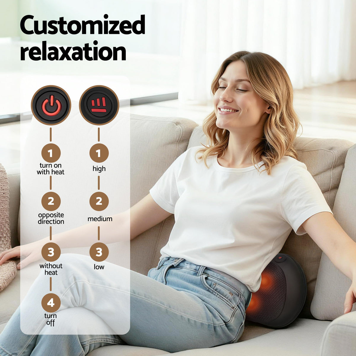 Leg & Foot Massager | Air Compression | Back & Neck Massage | Heat