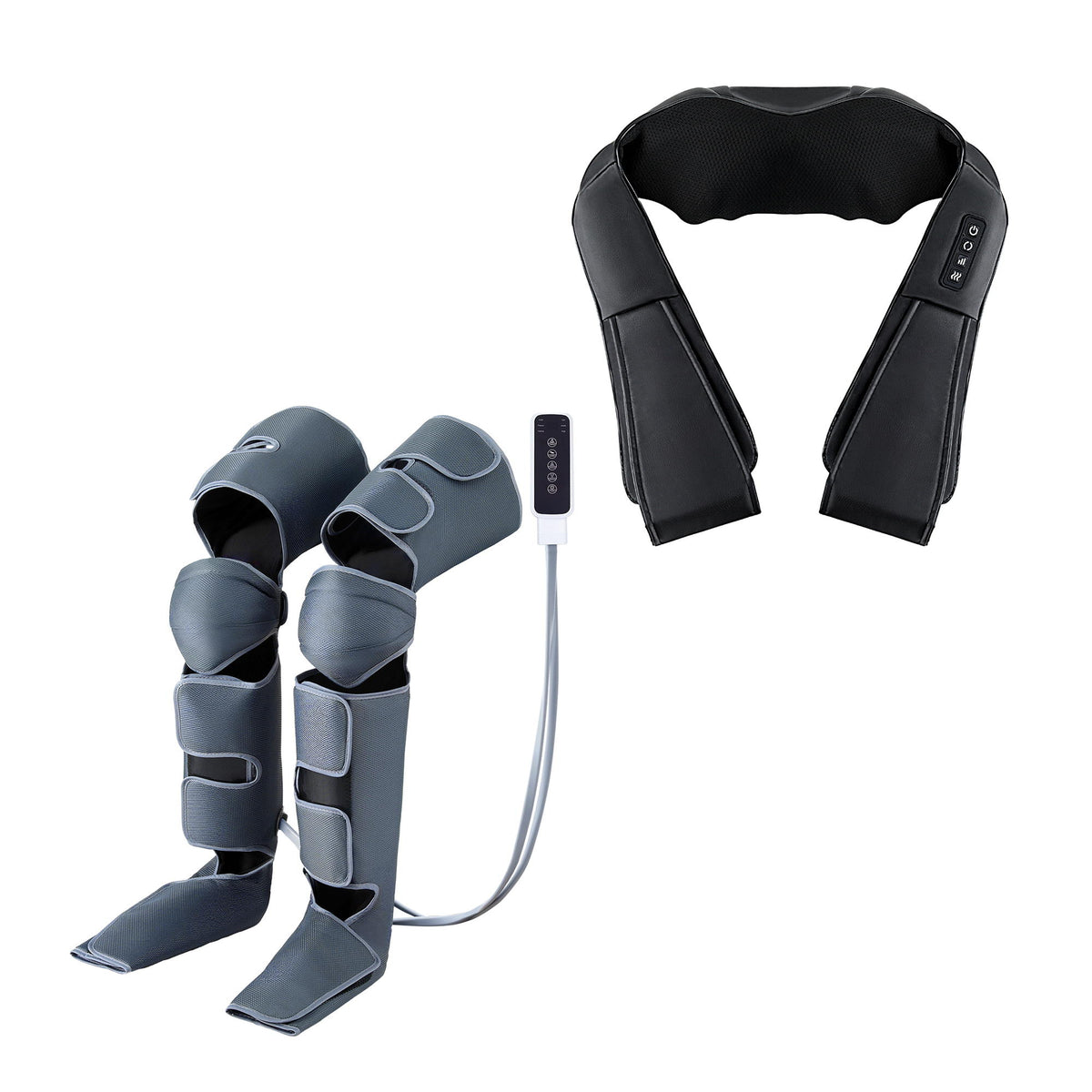 Electric Leg & Foot Massager | Air Compression Wrap | Shiatsu Neck | Heat