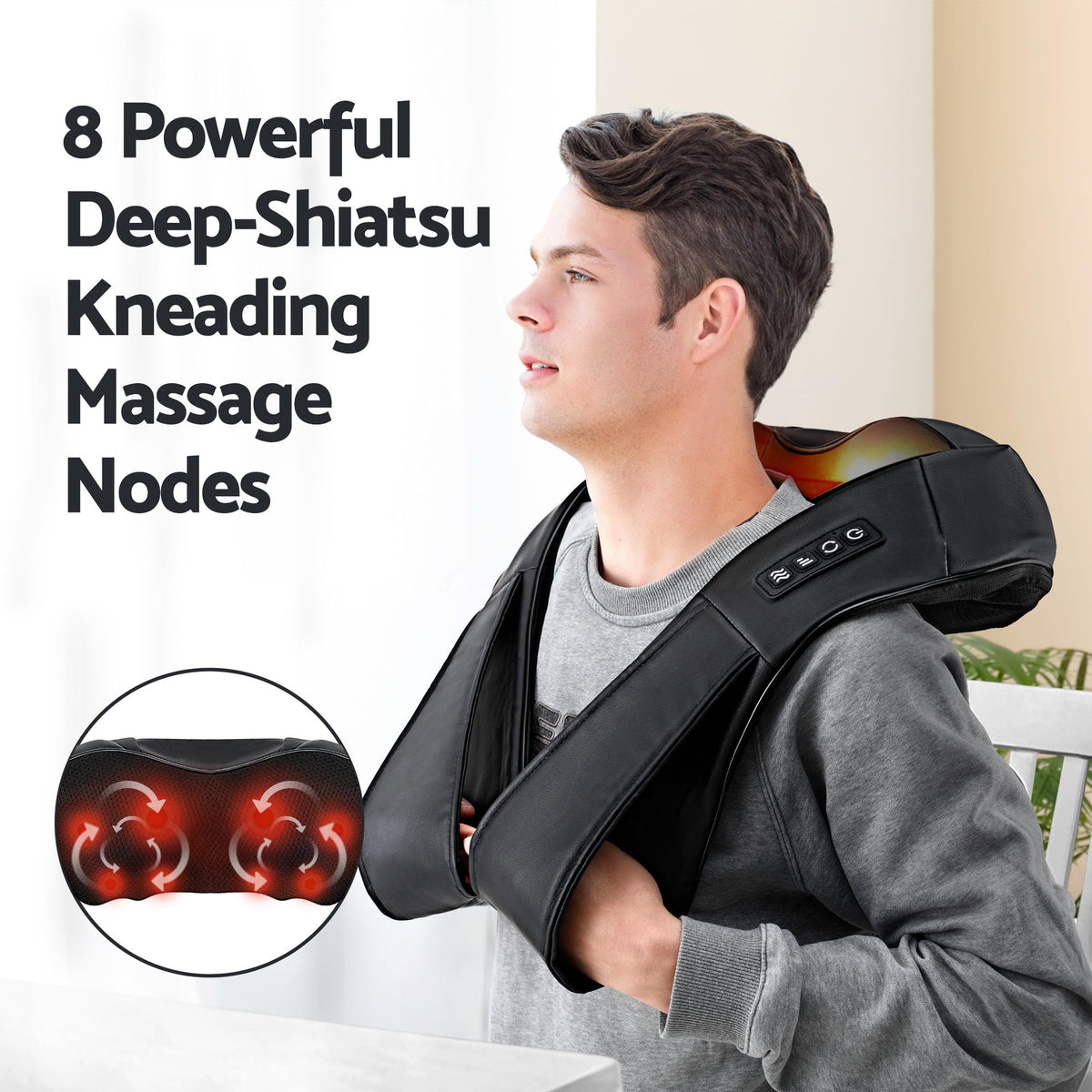 Electric Leg & Foot Massager | Air Compression Wrap | Shiatsu Neck | Heat