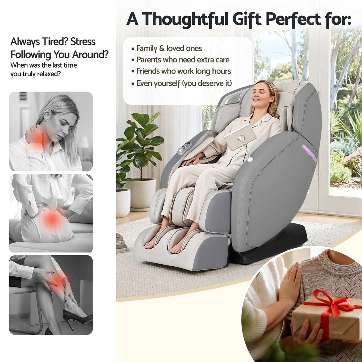 Livemor | 4D Massage Chair | Electric Recliner | Home Massager | Gary