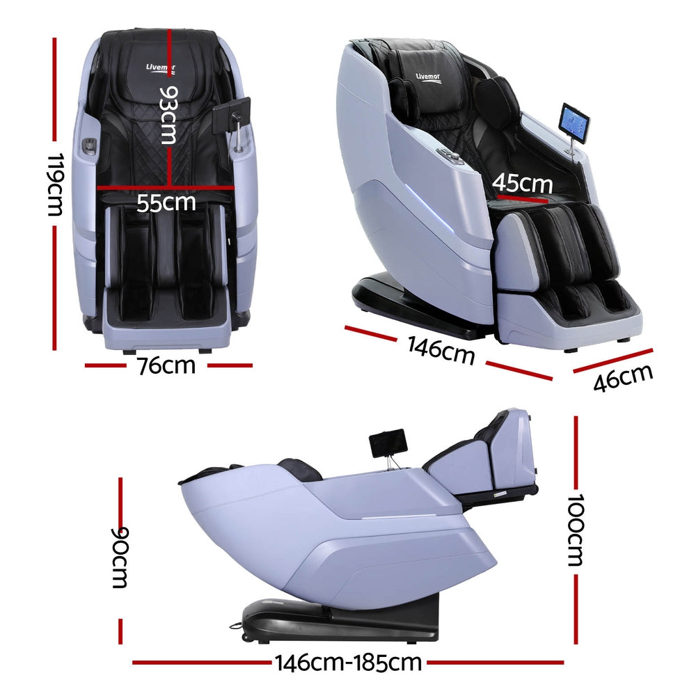 Livemor | 4D Massage Chair | Electric Recliner | Home Massager | Miraj