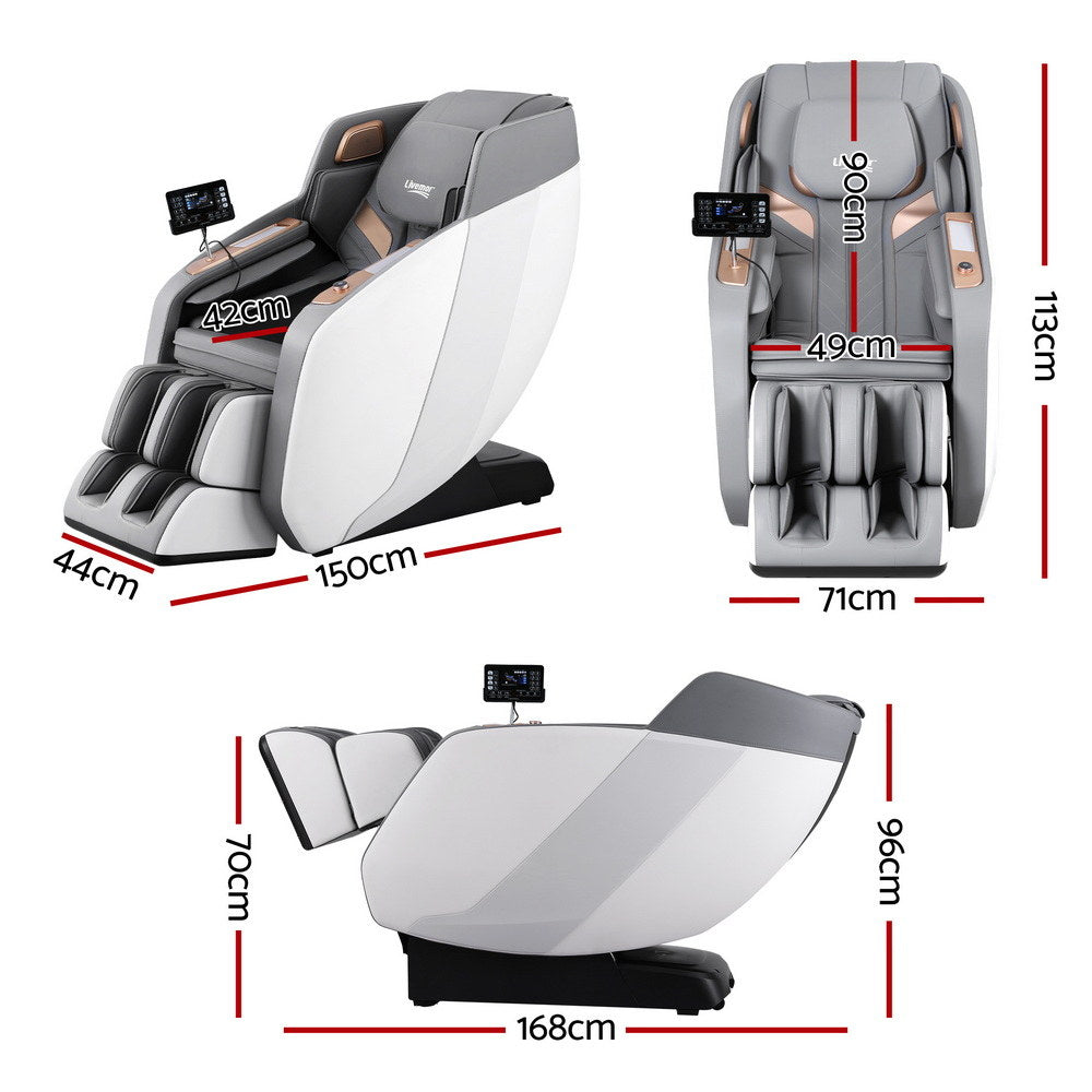Electric Massage Recliner Chair | Double Core Mechanism | ROWA | White