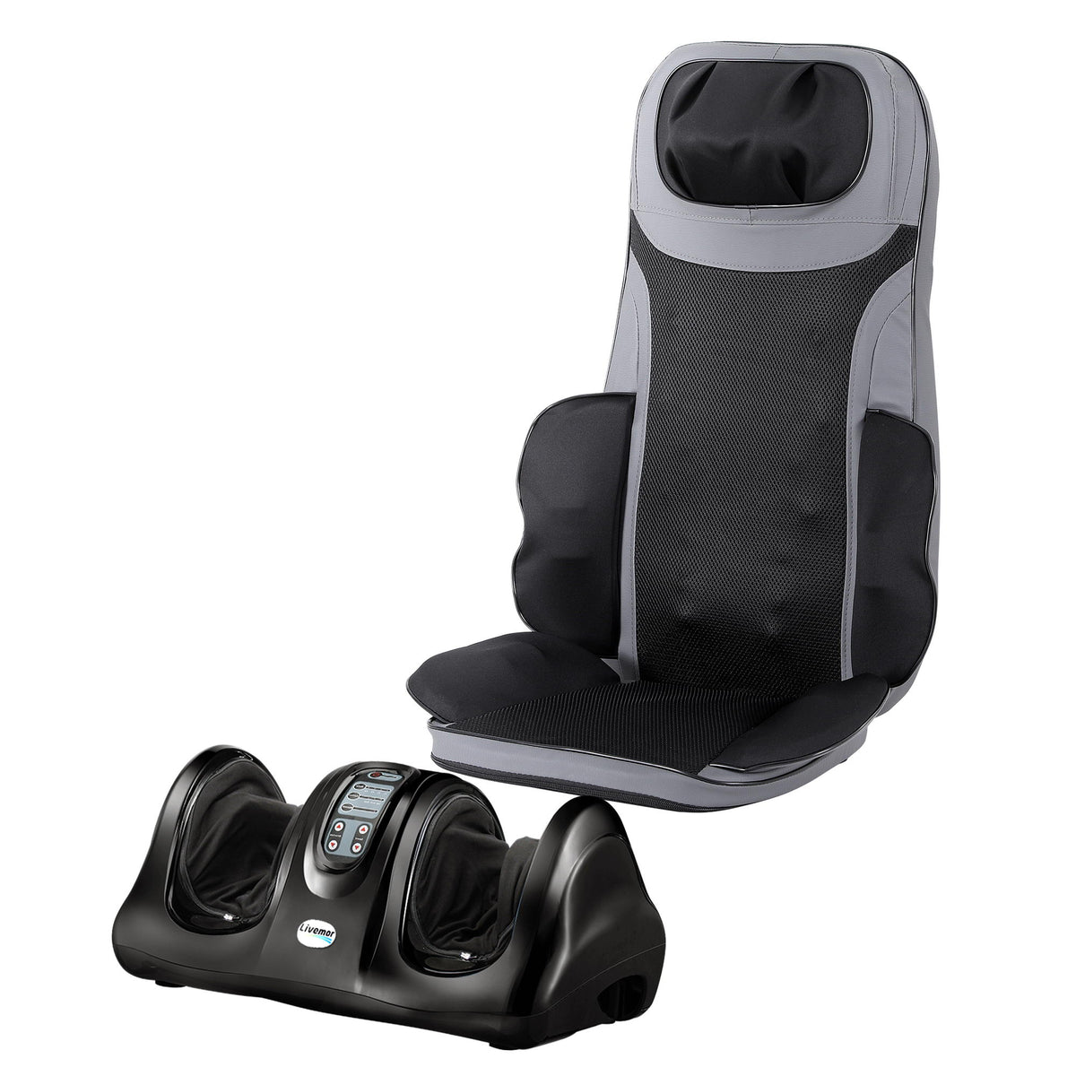 8 Node Back Massage Seat Cushion | Heating | Foot Massager