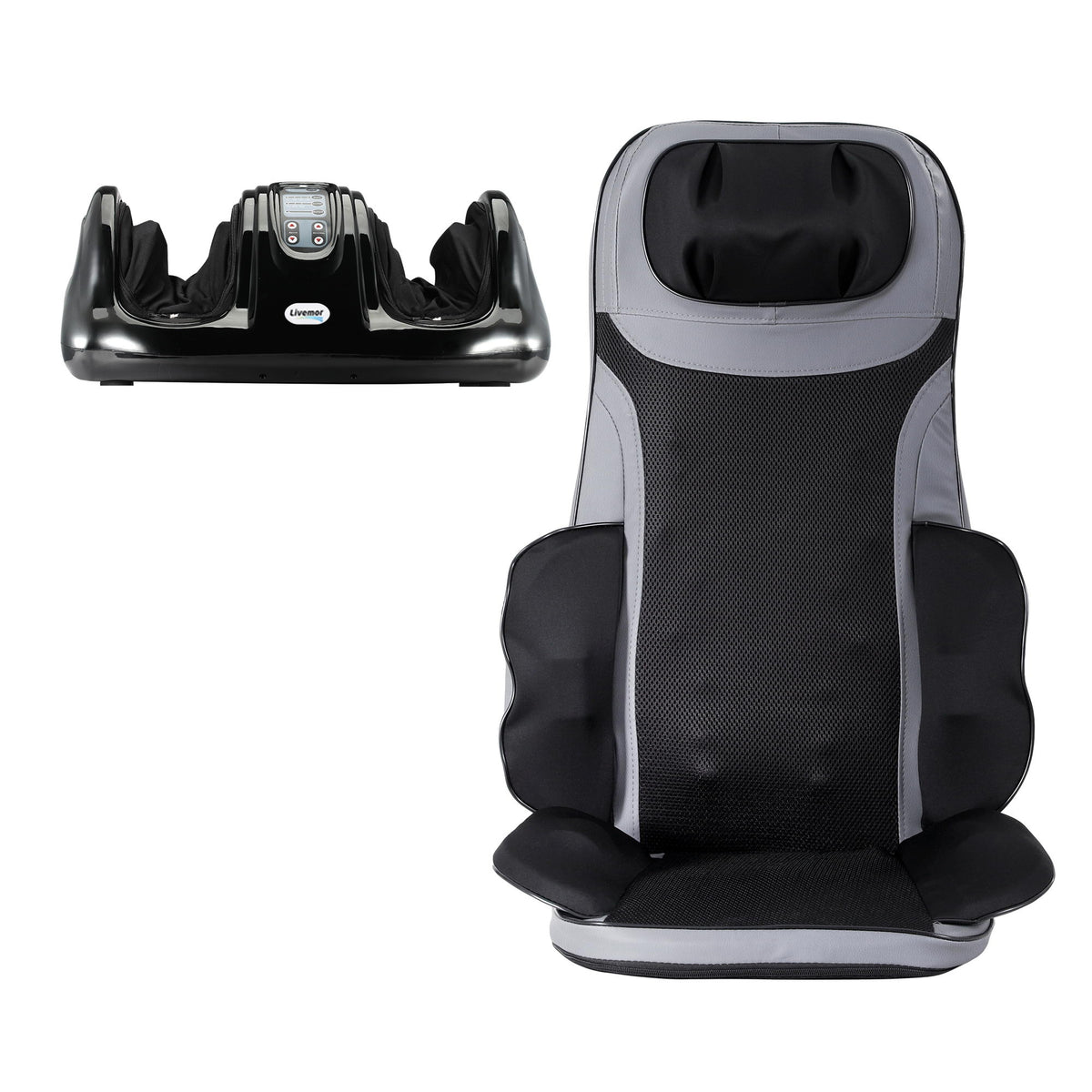 8 Node Back Massage Seat Cushion | Heating | Foot Massager