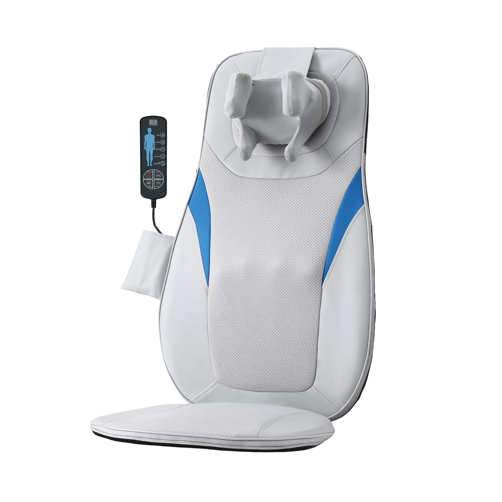 Full Back Massage Cushion | 3D Kneading | Heat Function | Massage Seat Pad