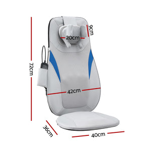 Full Back Massage Cushion | 3D Kneading | Heat Function | Massage Seat Pad