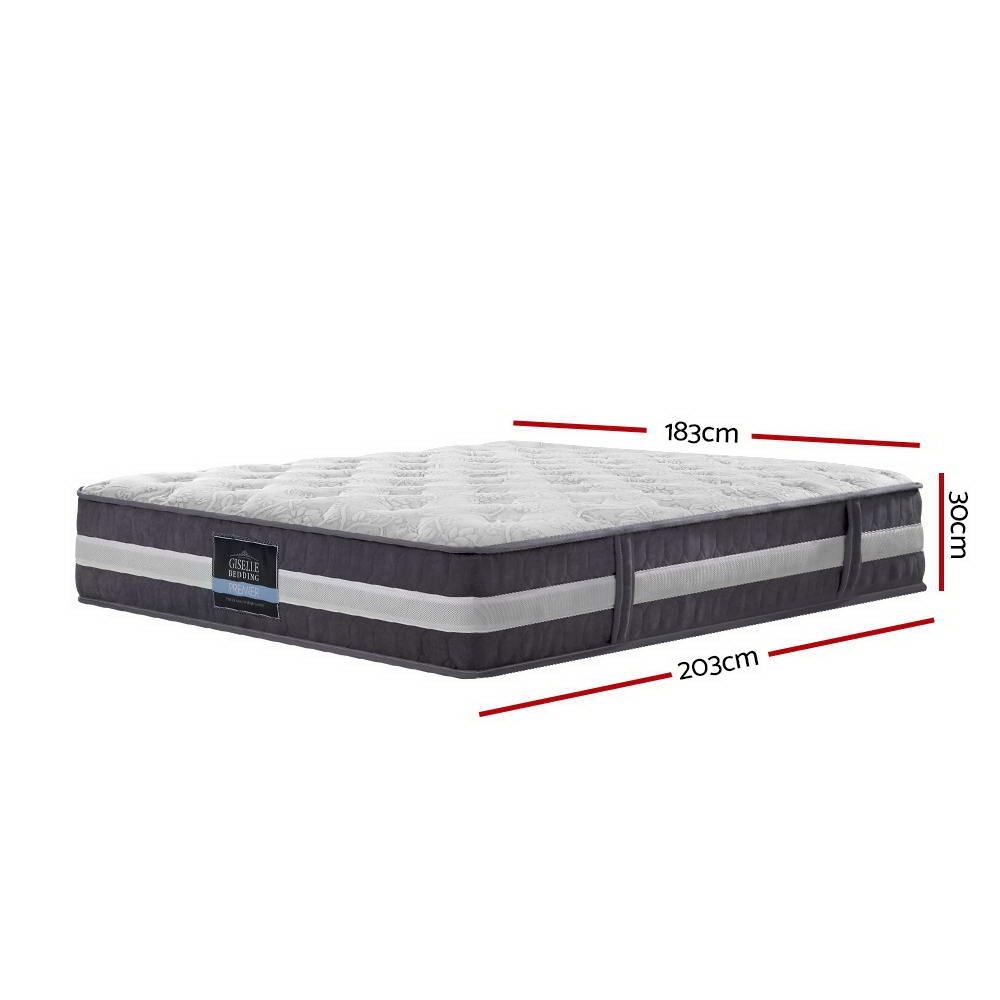 Pocket Spring Mattress | 7 Zone | 30cm | King Bed | Medium Firm Foam