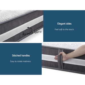 Queen Mattress Bed | 7 Zone Pocket Spring | Medium Firm Foam 30cm