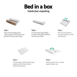 Giselle Bedding | 13cm Mattress | Tight Top | King Single