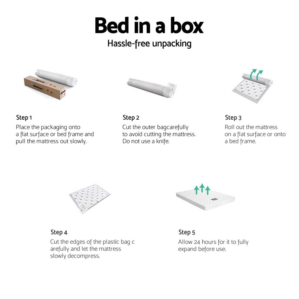 Giselle Bedding | 13cm Mattress | Tight Top | Single