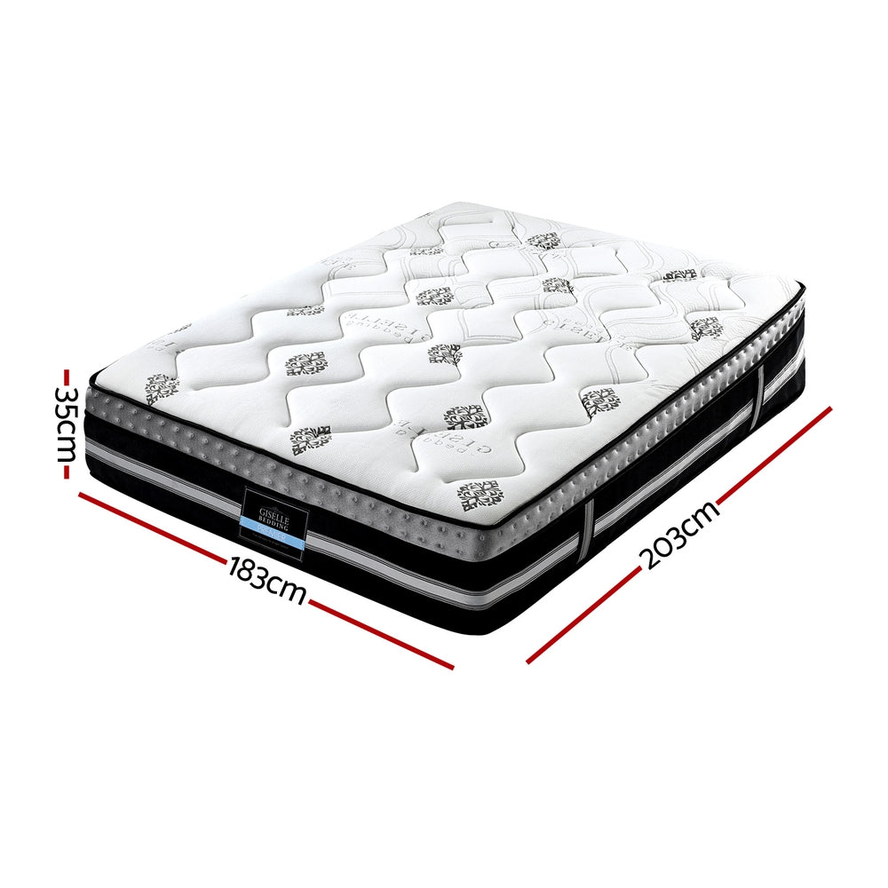 King Mattress | 35cm | Bed in a Box | Pocket Spring + Gel Memory Foam