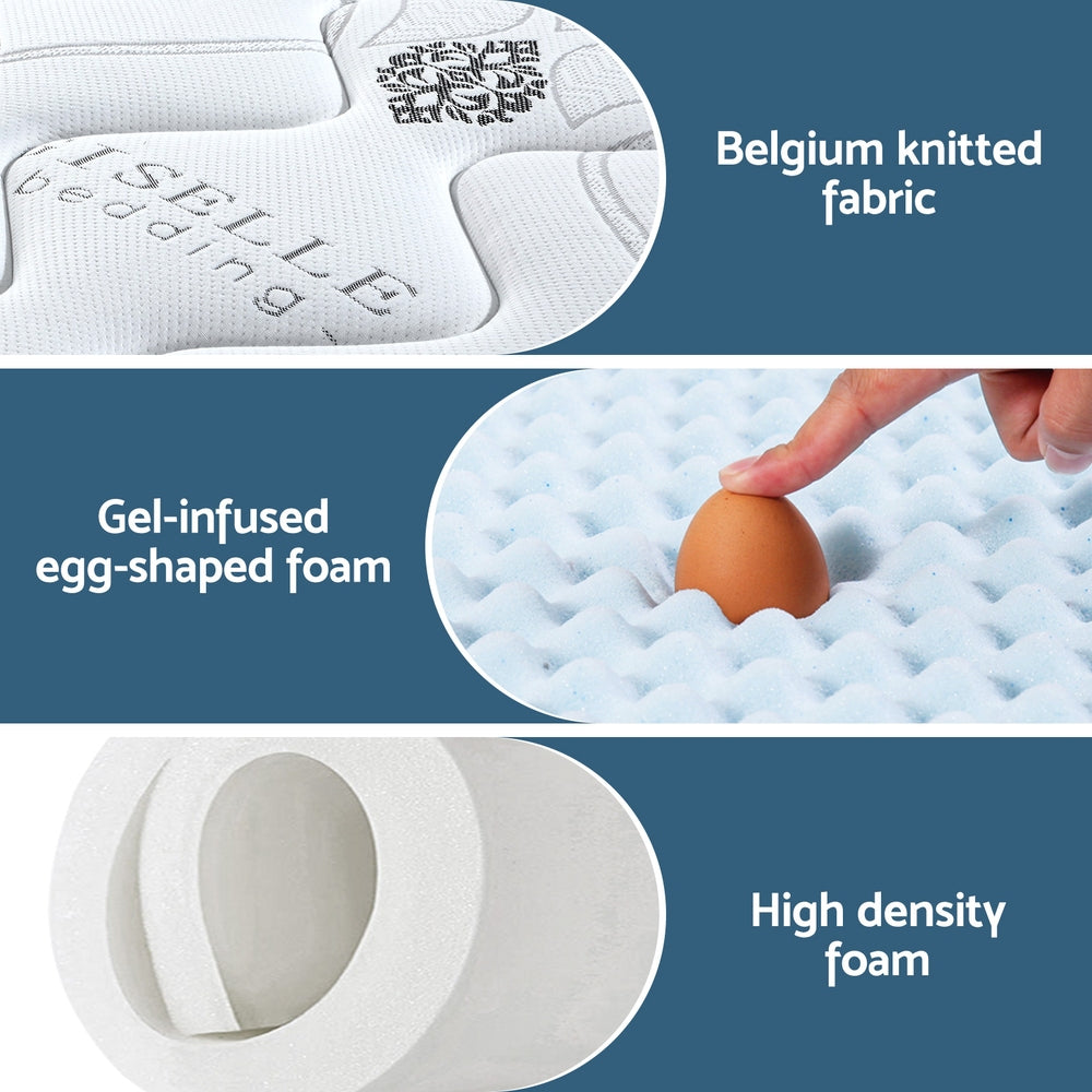 King Mattress | 35cm | Bed in a Box | Pocket Spring + Gel Memory Foam