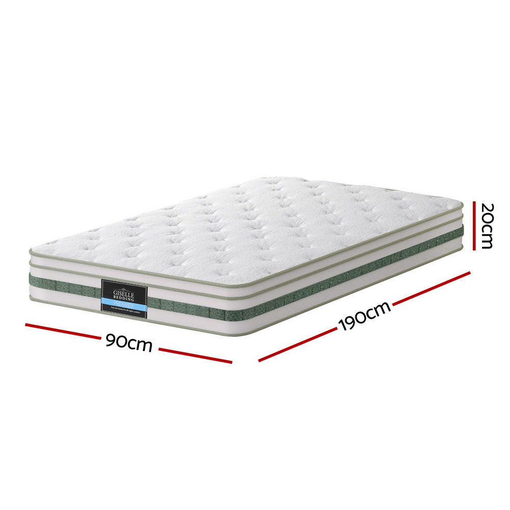 Giselle Mattress | 20cm | Single | Green Tea Infused Foam