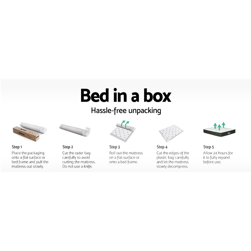 Giselle Bedding | 25cm Mattress | Green Tea Foam | Double