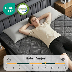 Queen Mattress 25cm | Pocket Spring | Latex Euro Top | Medium Firm
