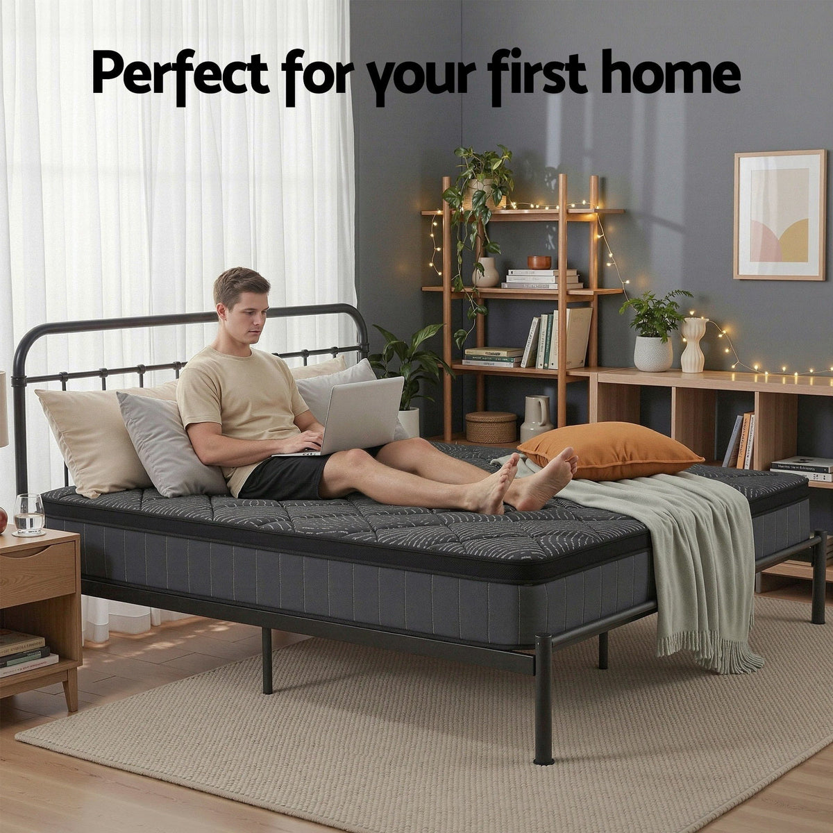 Queen Mattress 25cm | Pocket Spring | Latex Euro Top | Medium Firm