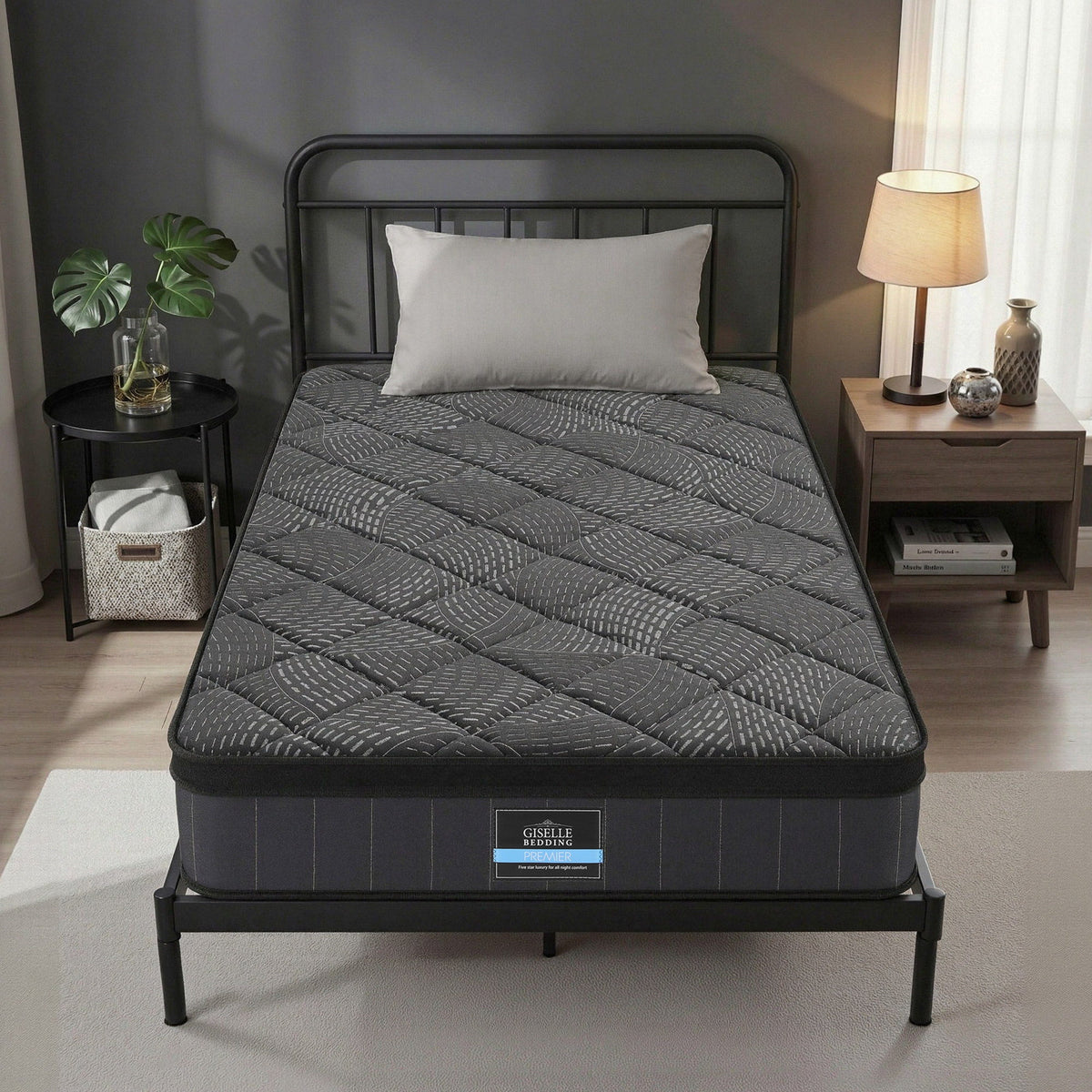 Single Mattress 25cm | Pocket Spring | Latex Euro Top | Medium Firm
