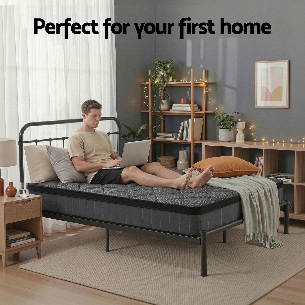 Single Mattress 25cm | Pocket Spring | Latex Euro Top | Medium Firm