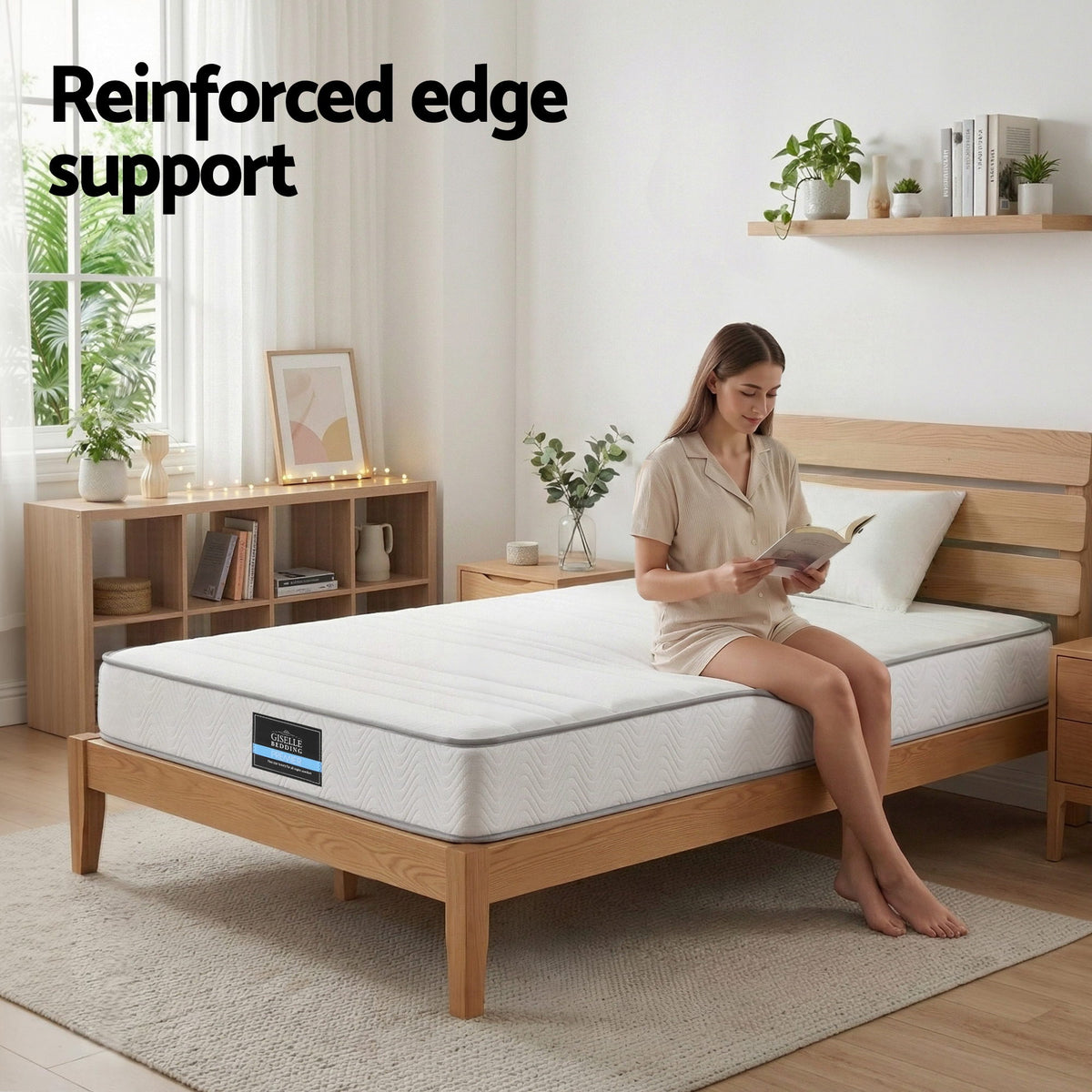 Single Mattress 20cm | Egg Crate Foam | Reinforced Edge Support