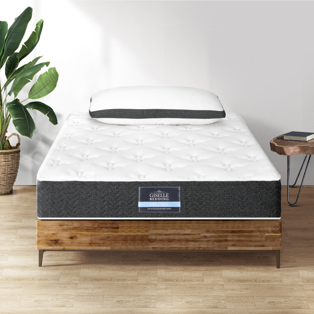 Giselle Bedding | 18cm Mattress | Medium Soft w/Pillows | Single