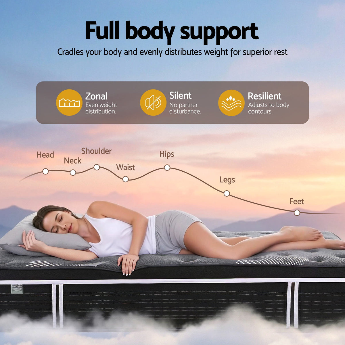 35cm Graphene Mattress | Memory Foam | Medium Firm | King