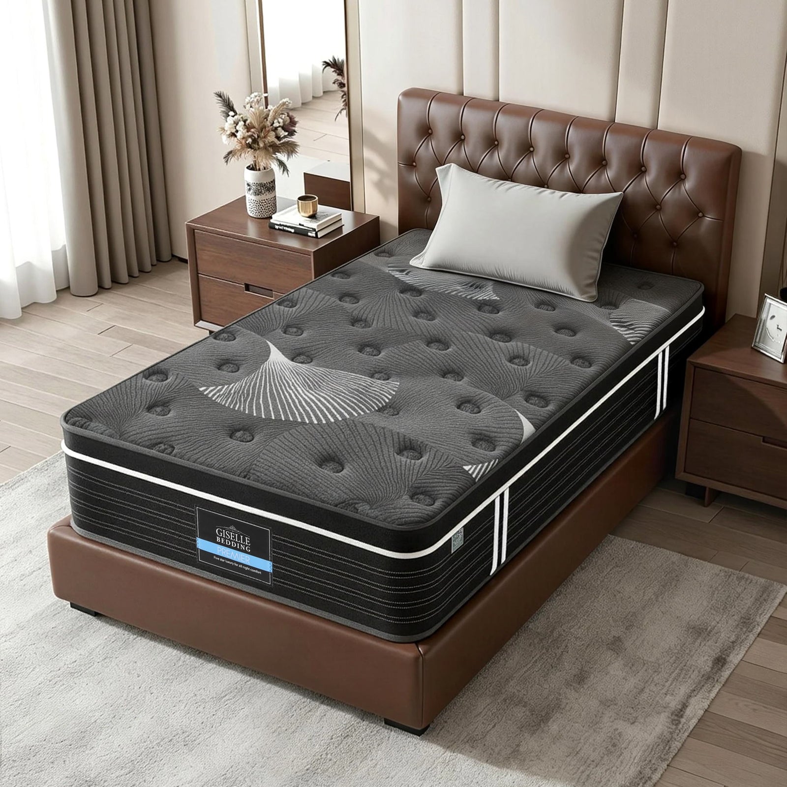 Graphene Euro Top Mattress | 35cm | Medium Firm | King Single