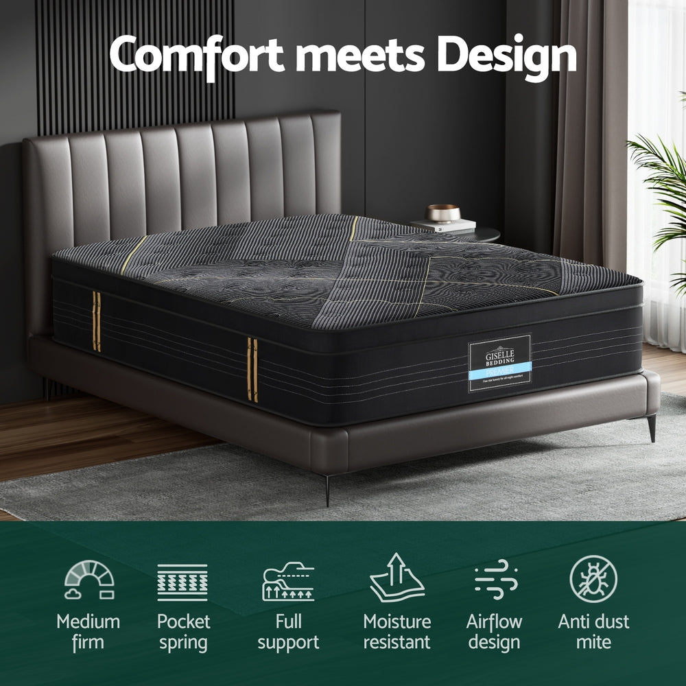 Giselle Mattress | 35cm | Bamboo Pocket | Firm Foam | King Bed