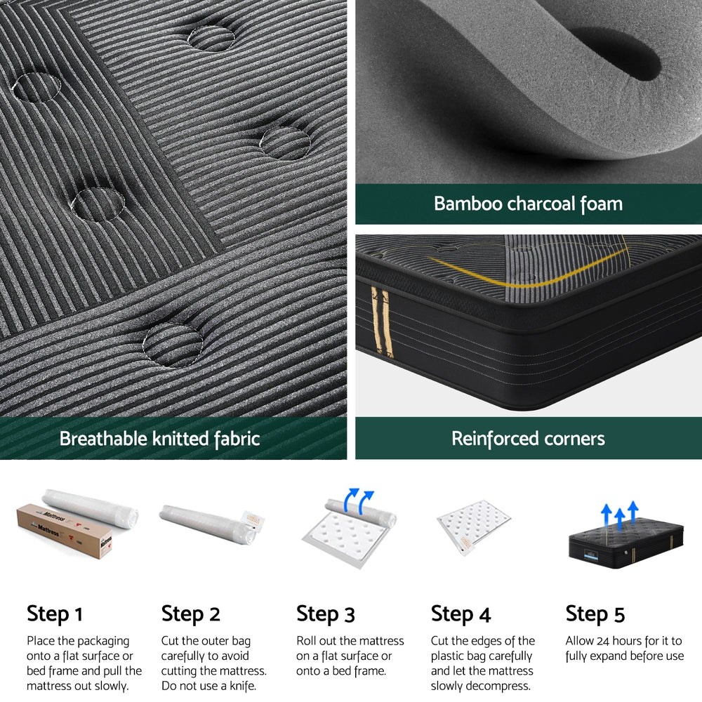 Giselle Mattress | 35cm | Bamboo Pocket | Firm Foam | Single Bed