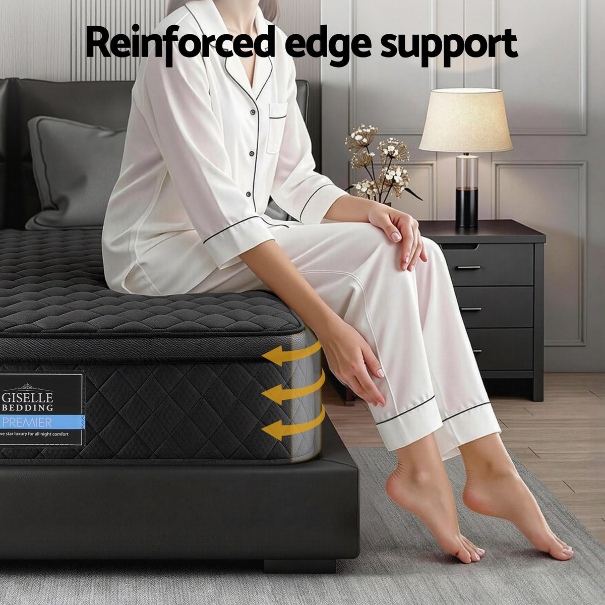 34cm Mattress | 5-Zone Pocket Spring | Egg Crate Memory Foam | King