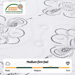 Pocket Spring Mattress | 30cm | Medium Firm | Euro Top | King Single