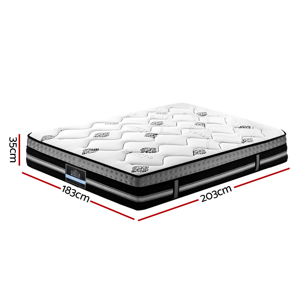 Giselle Bedding | Galaxy Euro Top | Cool Gel Pocket Spring Mattress | 35cm | Thick King