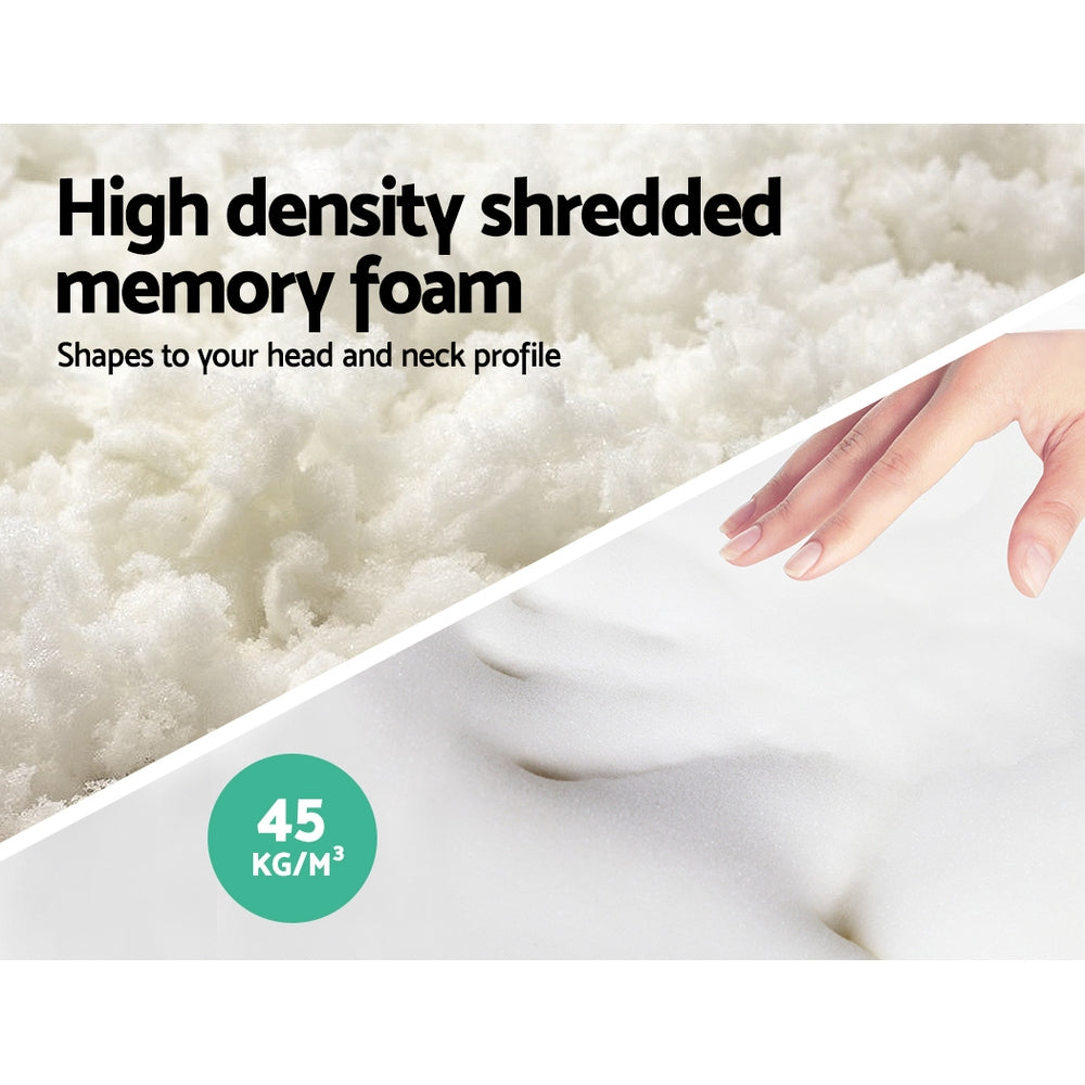 Bedding | Memory Foam Pillow | 19cm Thick | Twin Pack