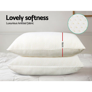 Bedding | Memory Foam Pillow | 19cm Thick | Twin Pack