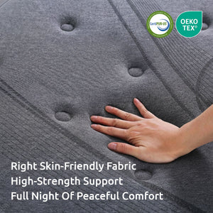 Levitex King Single Mattress 33 cm 7-Zone Pocket Spring 8.0 Extra Firm with Dual-Row Edge Support & Breathable Knit Cover