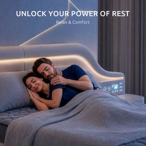 Levitex Double Mattress 25 cm Hybrid Pocket Spring with 4cm Egg Crate Foam for Deep Sleep Bamboo Charcoal Fabric