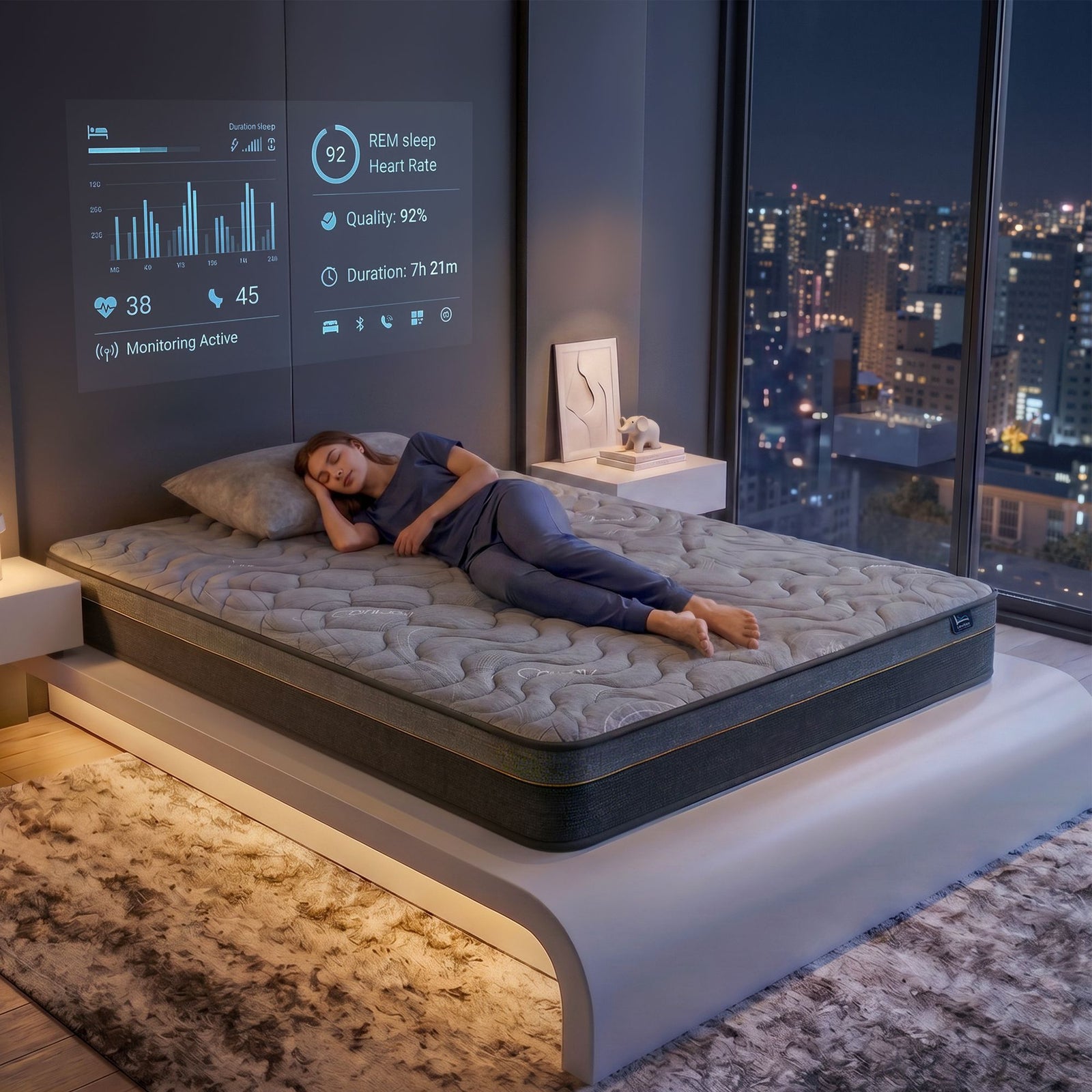 Hybrid Pocket Spring Mattress | Single | 25cm Bamboo Charcoal Foam