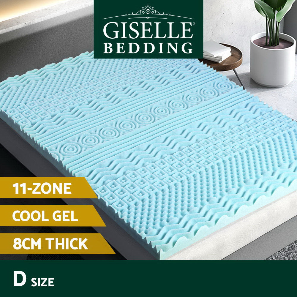 Giselle Bedding | Memory Foam Mattress Topper | 11-Zone | 8cm | Double