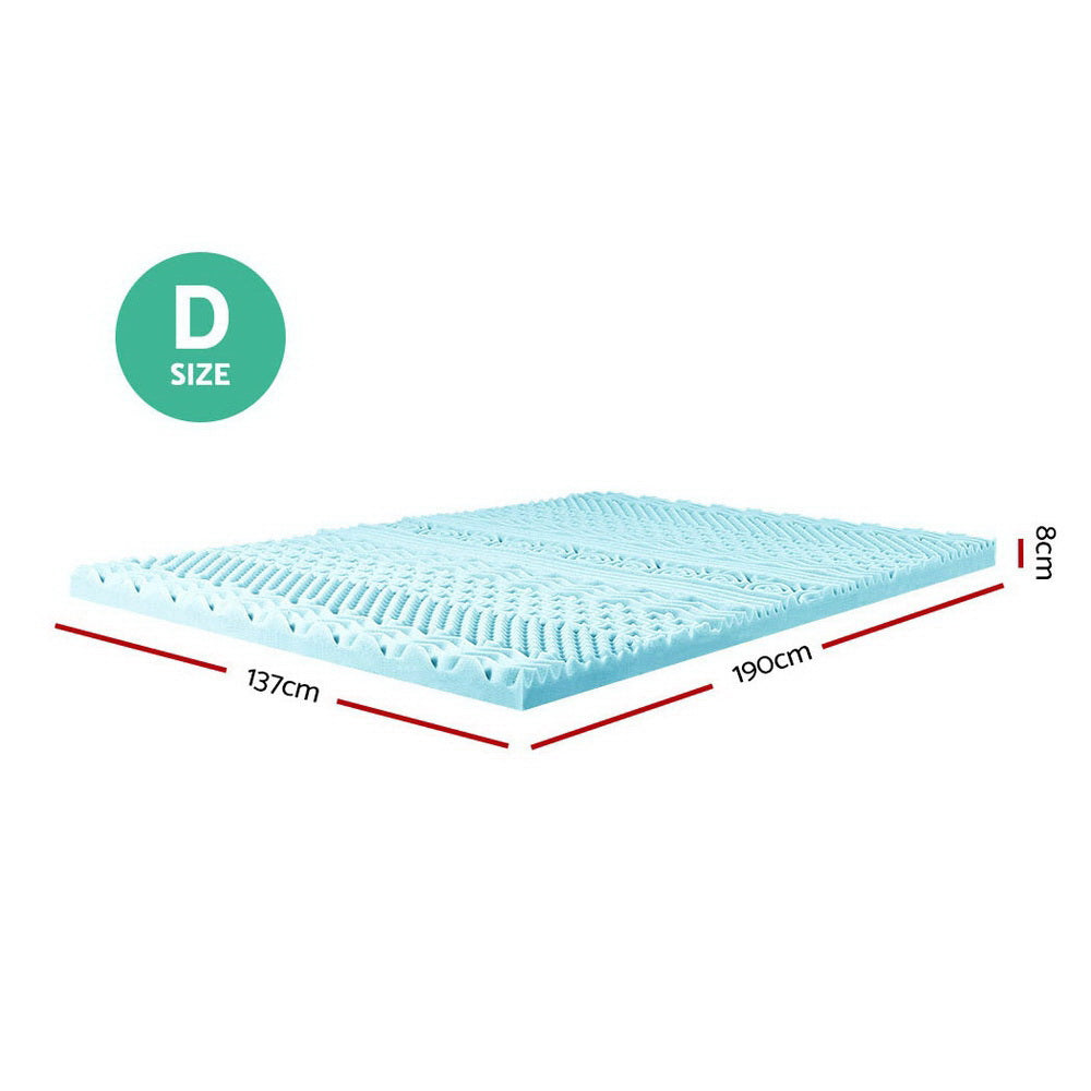 Giselle Bedding | Memory Foam Mattress Topper | 11-Zone | 8cm | Double