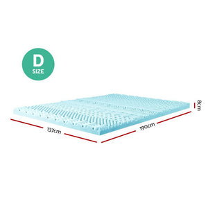 Giselle Bedding | Memory Foam Mattress Topper | 11-Zone | 8cm | Double