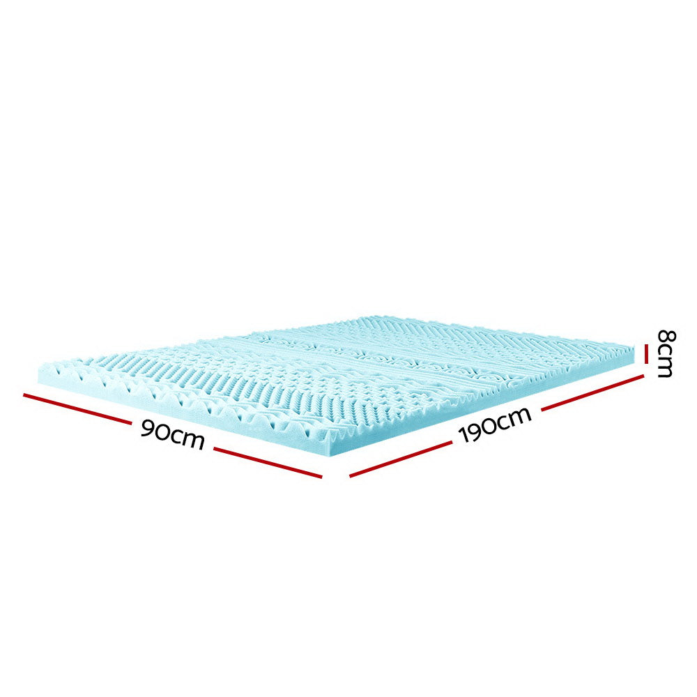 Giselle Bedding | Memory Foam Mattress Topper | 11-Zone | 8cm | Single