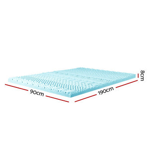 Giselle Bedding | Memory Foam Mattress Topper | 11-Zone | 8cm | Single