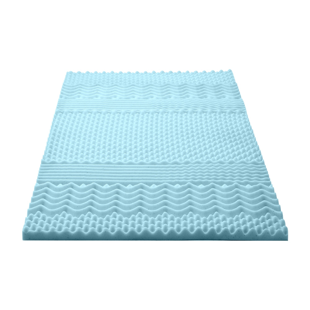 Bedding Memory Foam Mattress Topper 5cm | 7-Zone King Single Size