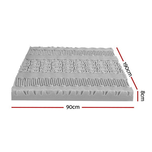 Graphite 7-Zone Mattress Topper | 8cm | Single