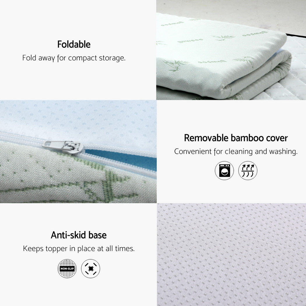 Giselle | Memory Foam Mattress Topper | 7-Zone | 8cm | King Single