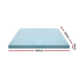 Giselle Bedding | Memory Foam Mattress Topper | Cool Gel Bed Mat | Bamboo | 10cm | Double