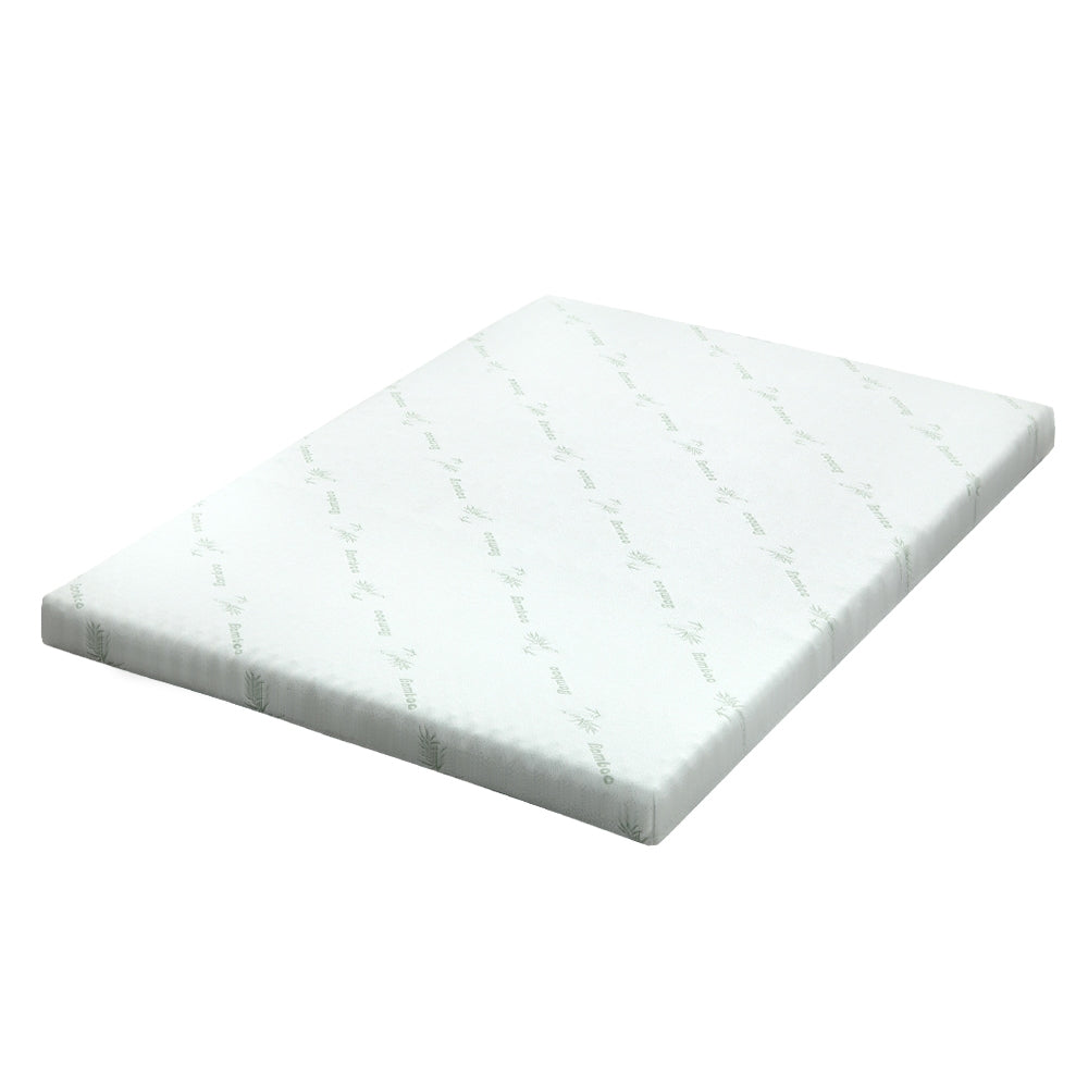 Giselle Bedding | Memory Foam Mattress Topper | Cool Gel Bed Mat | Bamboo | 10cm | Single