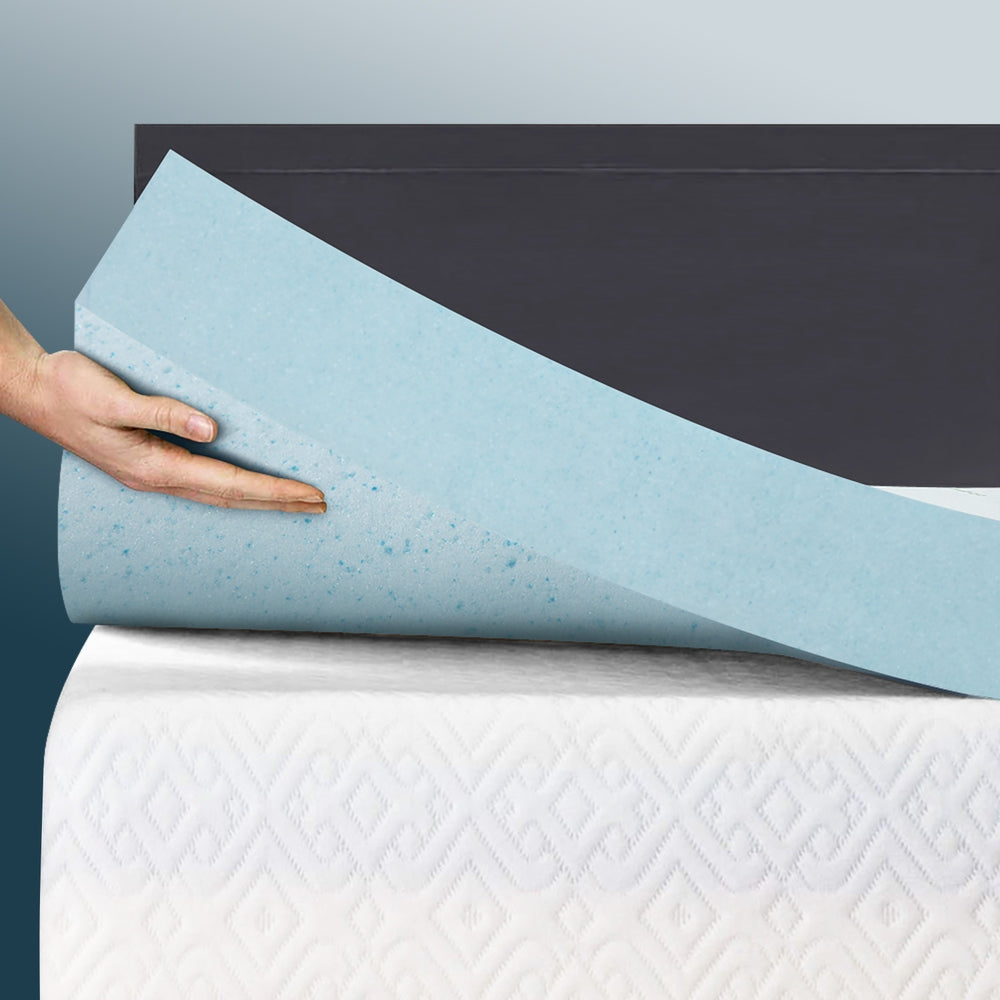 Bedding Mattress Topper | Cool Gel Memory Foam | 5 cm King Single