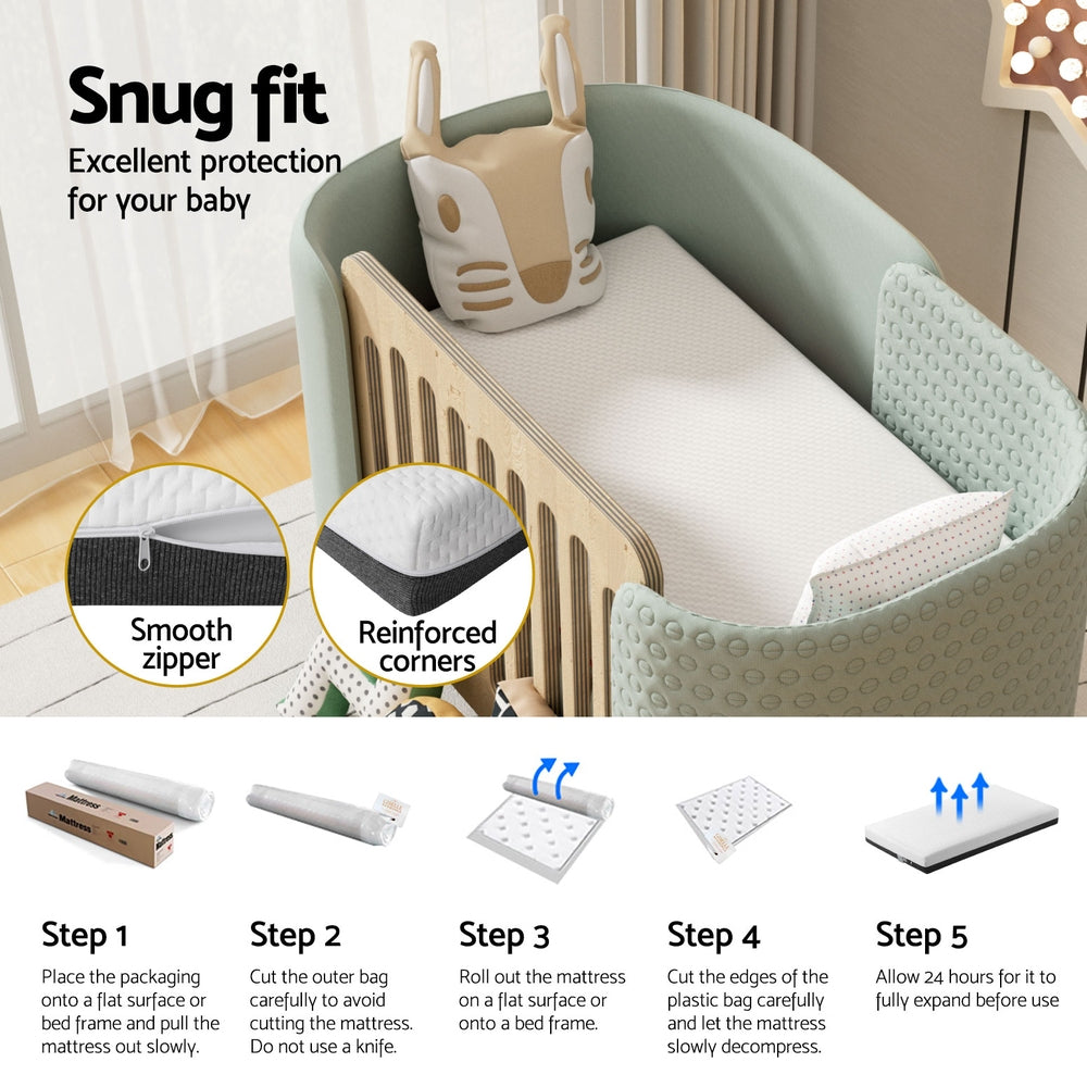 Giselle Baby Cot Mattress | 13cm | Gel Foam