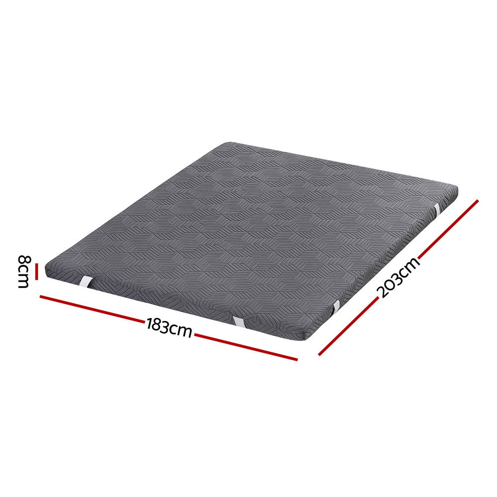 Gel Memory Foam Topper | 8cm | Dual Layer Bamboo Cover | King
