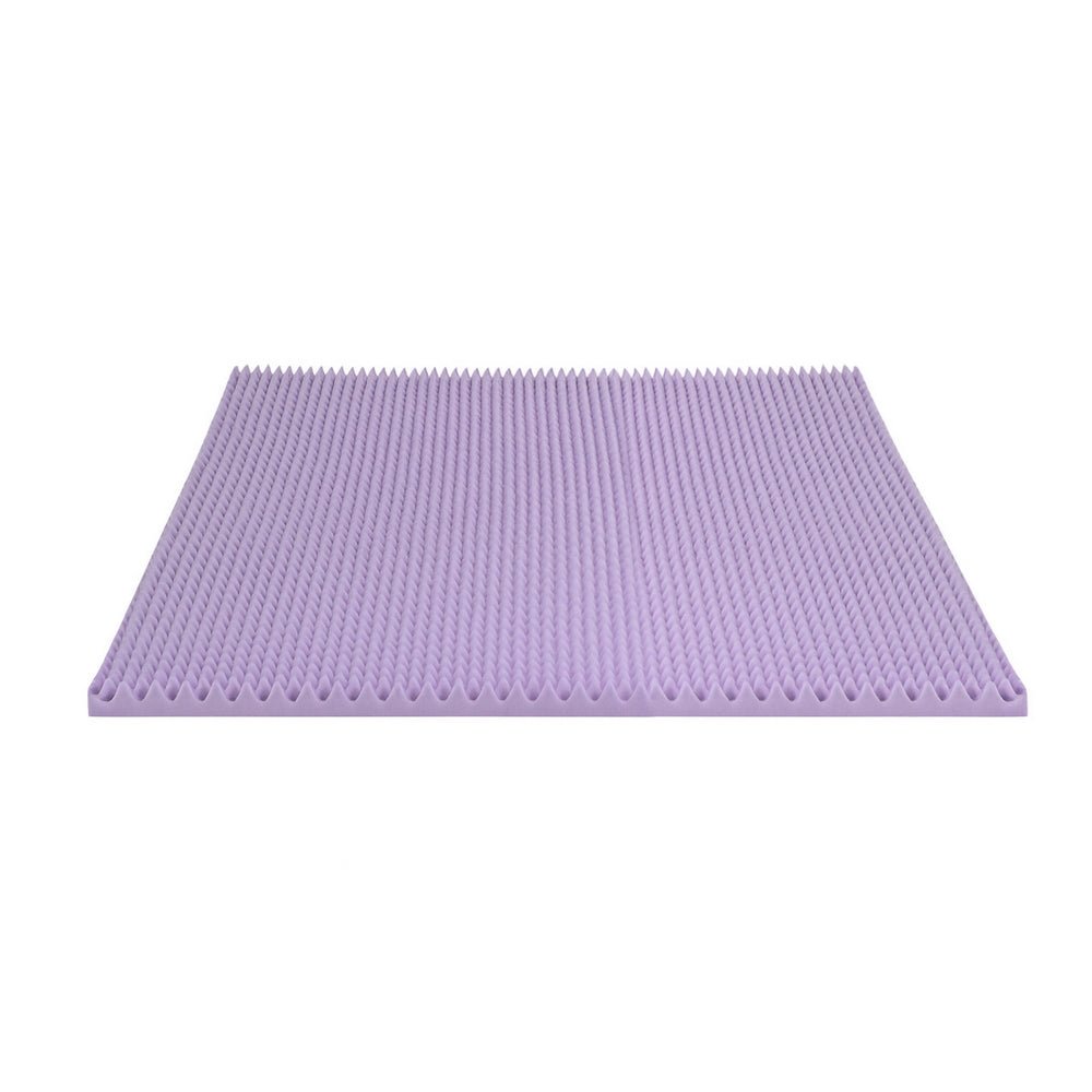 Memory Foam Topper | 5cm | Lavender Egg Crate Foam Pad | Double